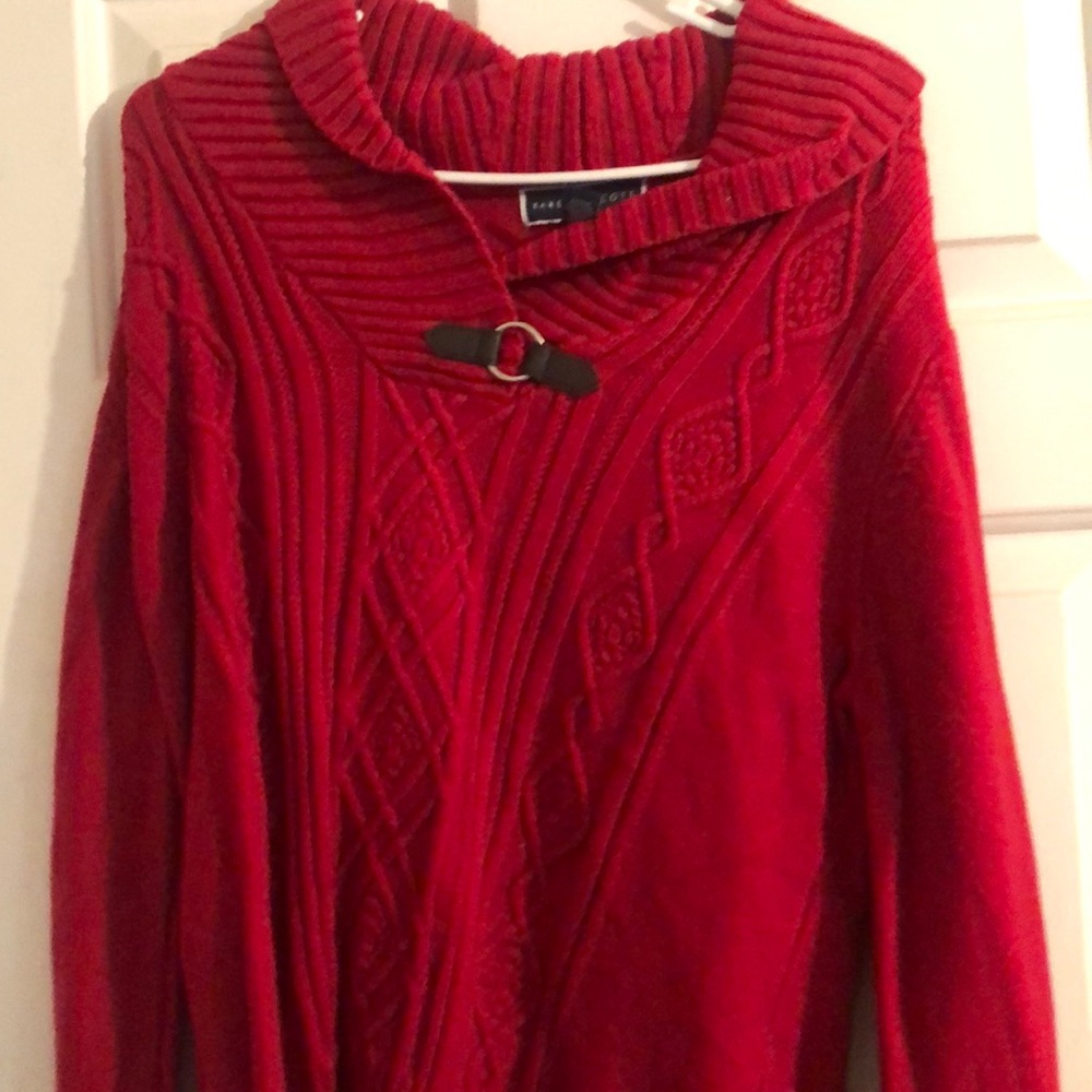 Karen Scott red sweater